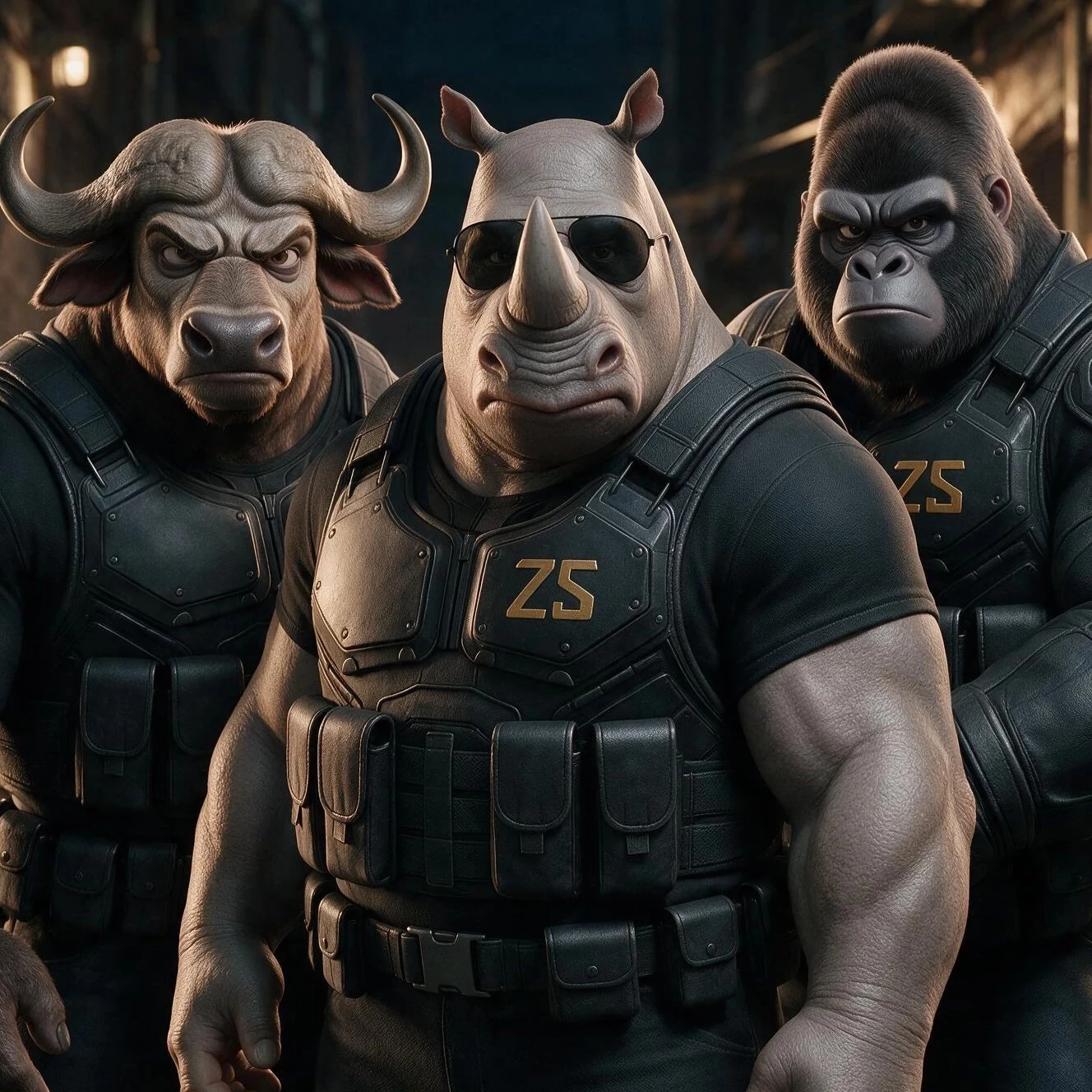 Agentes blindados de Z SQUAD