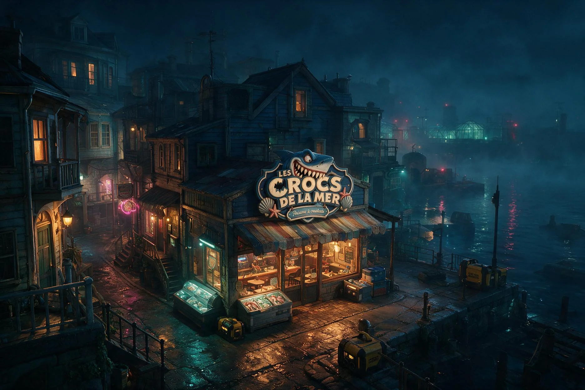 Das Restaurant Les Crocs de la Mer in La Réserve