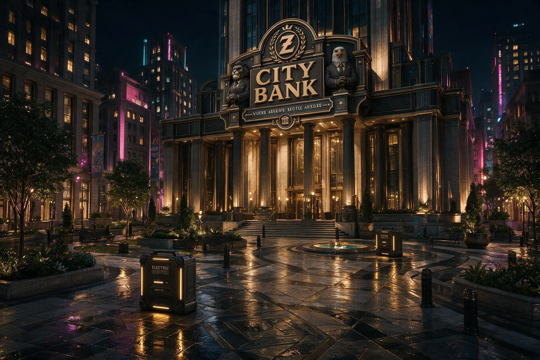 La Vallée에 있는 Z CITY BANK의 거대한 본사